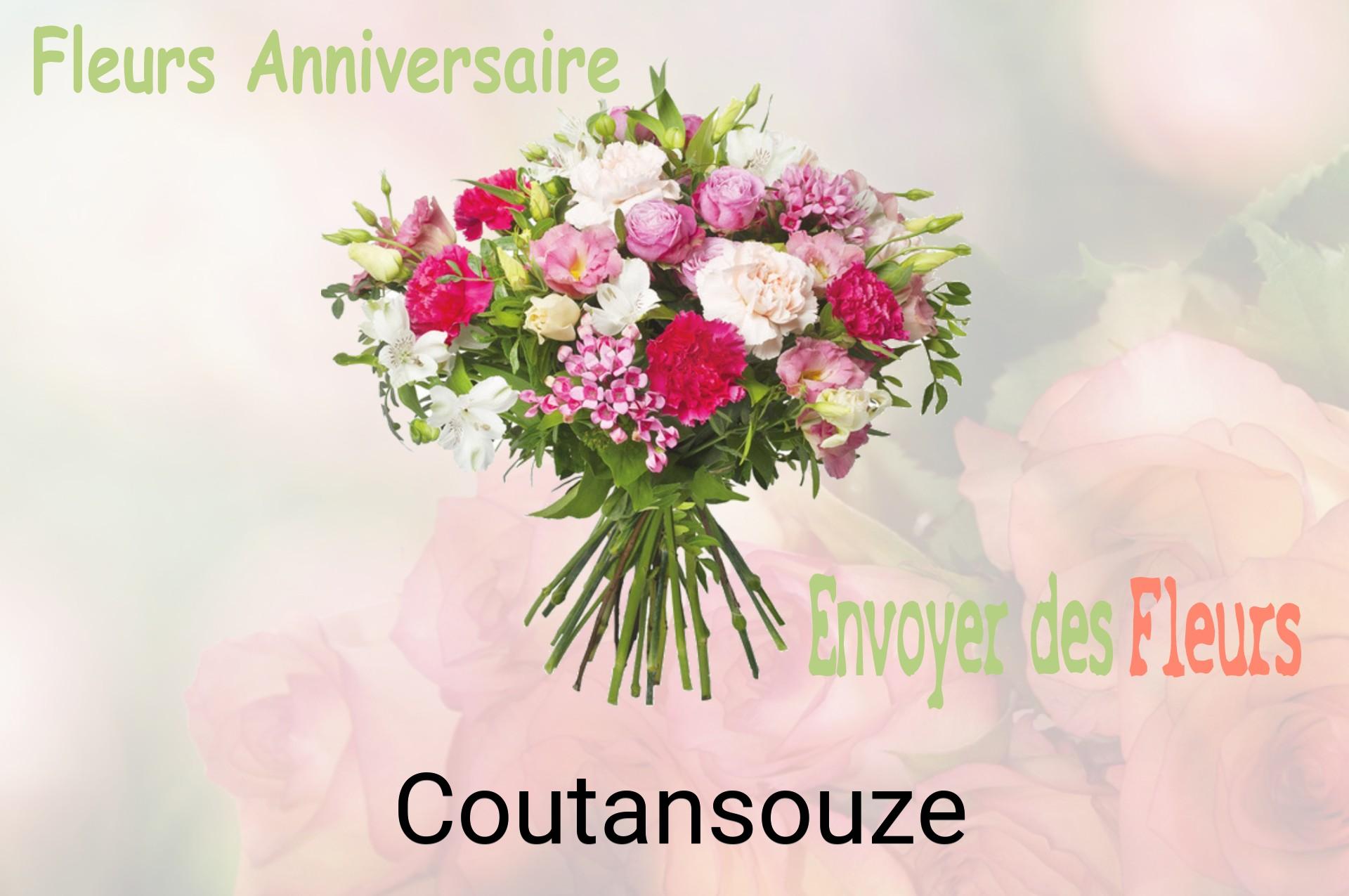 Bouquet de fleurs d’anniversaire livré à Coutansouze